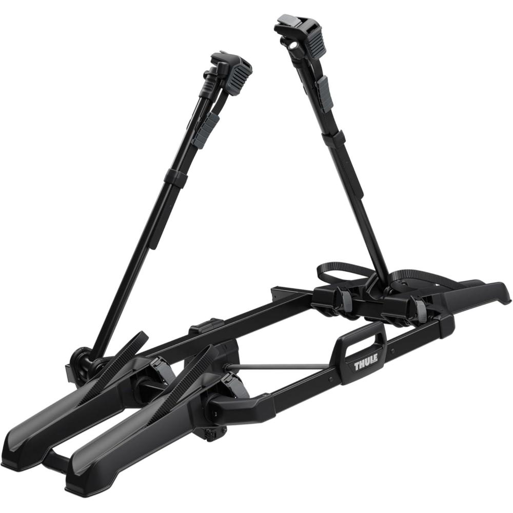 imageThule Outpace 2 Bike Hitch Rack  Compact ampamp Lightweight Platform Bike Rack  Foldable Design  Fits Most Bike Styles  110lb Capacity 55lbs per Bike  2quot ampamp 125quot Hitch Compatibility