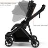 Thule Shine baby stroller, Full-size stroller features, Compact and lightweight design, Reversible seat, Spacious storage basket, Adjustable leg rest, Easy one-hand fold(Black/Black)