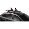 Thule SnowPack Ski/Snowboard Rack, Large (6 Pr/4 Boards), Silver(Black)