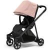Thule Shine baby stroller, Full-size stroller features, Compact and lightweight design, Reversible seat, Spacious storage basket, Adjustable leg rest, Easy one-hand fold(Black/Misty Rose)