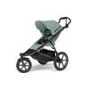 Thule Urban Glide 3 Single Child All-Terrain Stroller, Full-Suspension System, Air-Filled Tires, Upright seat with Adjustable Recline and Built-in legrest, Black(Mist green)