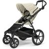 Thule Urban Glide 4-Wheel Single Child All-Terrain Stroller, Full-Suspension System, Air-Filled Tires, Upright seat with Adjustable Recline and Built-in Leg Rest, Baby Stroller(Soft Beige)