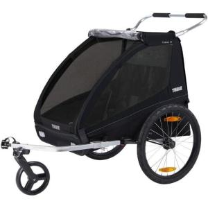 Thule Coaster XT 2-Seat Bicycle Trailer & Stroller(Black)