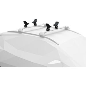 Thule DockGrip – Carries up to 36″ wide kayaks and SUPs – Fits all hull shapes – Fits most roof rack cross bars – Kayak roof rack – Stand up paddleboard compatible – 85lb weight capacity