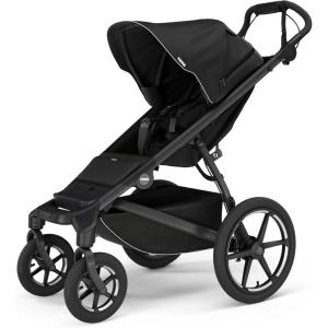 Thule Urban Glide 4-Wheel Single Child All-Terrain Stroller, Full-Suspension System, Air-Filled Tires, Upright seat with Adjustable Recline and Built-in Leg Rest, Baby Stroller(Black)